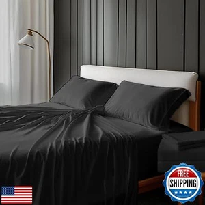 Volle Bettwäsche │ 100% Viskose aus Bambus │ ultraweiche Spannbettlaken mit - Bild 1 von 5