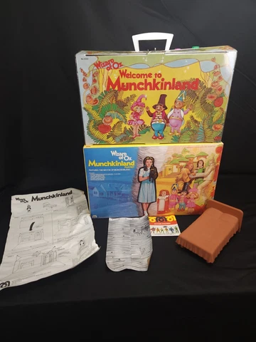 Wizard of Oz 1976 Vintage Munchkinland Playset Original Box L53 Cover