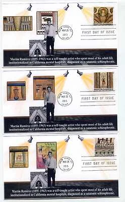 4968-72 Martin Ramirez set of 5 KSC (himself)) FDCs  - Image 1 of 2