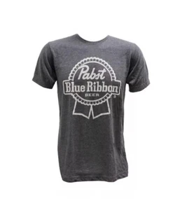 BRAND NEW Pabst Blue Ribbon PBR Beer Men's Heather Gray T-Shirt L Large - Picture 1 of 3