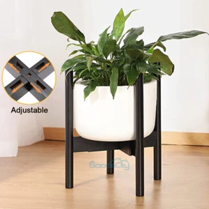 Adjustable Plant Stand Indoor Outdoor Plants Modern Outdoor Large Planter Holder - Picture 1 of 12