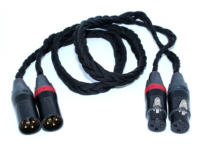 Ultra low capacitance Litz Balanced XLR stereo pair cable for audiophiles - Image 1 of 2