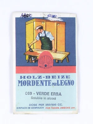 PRL) MORDENTE LEGNO 069 VERDE ERBA SOLUBILE ALCOOL DOSE 250/500 cc. WILBRA-DESIO - Immagine 1 di 2