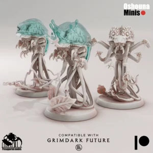 Wargaming Miniatures Deep Hive 3 Mindeater JellyFish Oshounminis grimdark OPR - Bild 1 von 4