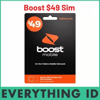 AUSTRALIAN BOOST $49 PREPAID MULTI FIT SIM CARD PACK 3G 4G 5G NORMAL NANO MICRO - Image 1 of 2
