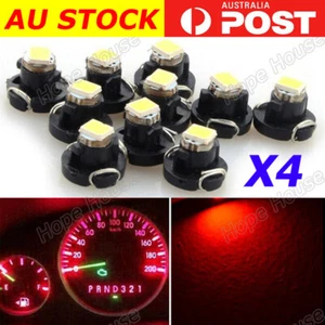 4PCS Car Red T4 T4.2 Instrument LED Light Bulb Neo Wedge DASH CLUSTER Red 10mm - Picture 1 of 5