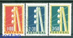 1955 Telegraphie Centenary, Telegraphenmast mit Isolatoren, Portugal, 844, CV $ 80, MNH - Bild 1 von 1