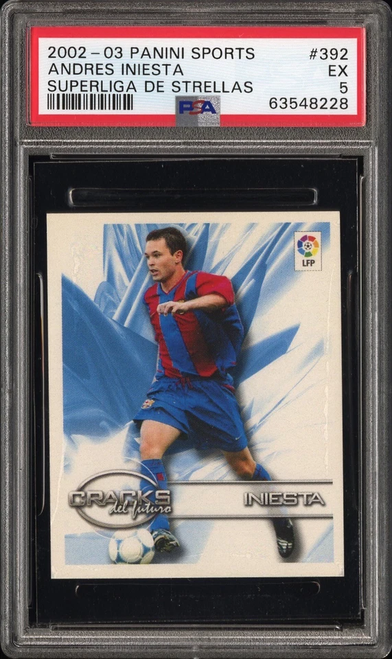 Andreas Iniesta True Rookie -2002 Panini Sports Superliga De Strellas PSA 5 - Image 1 of 4