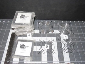 Guardaventilador axial 3" s (Qty-22) 9 Comair 554142, 8 cromados sin centro, 5 cromados nuevo de lote antiguo - Imagen 1 de 6