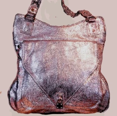 Bolso de Mano ALEXIS HUDSON Plateado Dist.Ltr-Vintage-NUEVO SIN ETIQUETAS Foto 1 de 4