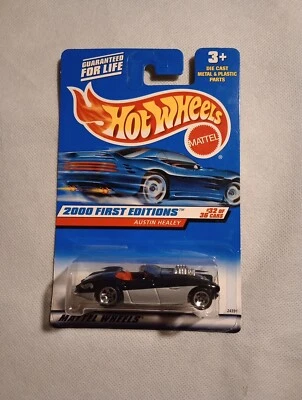 Hot Wheels 2000 First Editions 32/36 Austin Healey #092 Black & Gray 24391  - Image 1 of 4