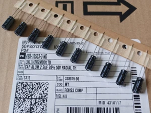 10 New Nichicon UKL 2.2uf 50v  Radial Capacitors low-leakage - Picture 1 of 1