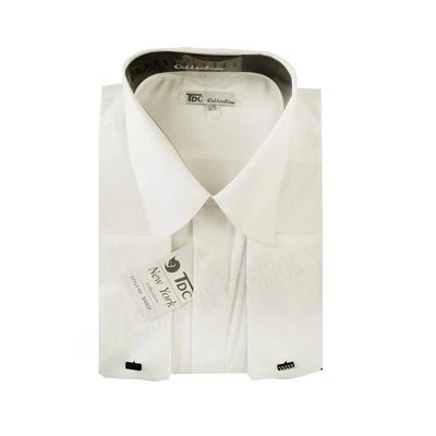 Mens' French Cuffed dress shirt , solid colors, TDC collections SG03f - Image 1 of 2