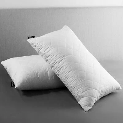 AviiatoR Extra Filled Quilted Pillows (2 pack) | Adjustable Zippered Firmness