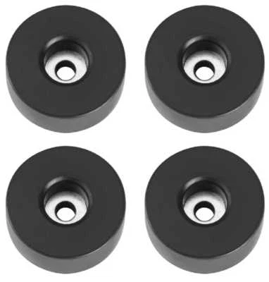 4 Gummifüße Ø 38 x 15 mm Stahleinlage Adam Hall 4907 Gerätefuß Möbelfüße Gummi