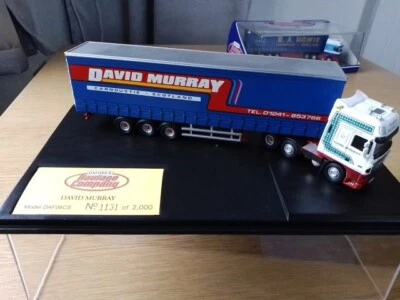 Remolque Oxford Diecast David Murray DAF XF Curtainside escala 1:76 código DAF06CS Foto 1 de 4