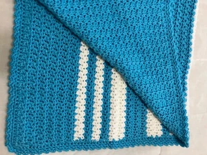 Nuova coperta cimelio all'uncinetto fatta a mano afghana 32 x 34 SUPER morbida - Foto 1 di 4