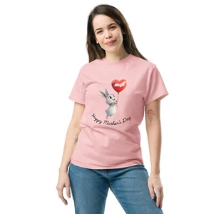 Happy Mother's Day classic tee, Cute Bunny, Mom. Mama Gift T-Shirt - Picture 1 of 10