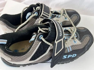 Shimano SH-WM41 Women's MTB BMX Cycling Shoes w/ Cleats ~ Size 39 ~ US 7.2 ~NICE - Picture 1 of 16