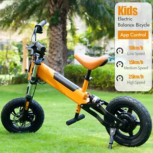 12 Zoll E Bike Kinderfahrrad Kinderlaufrad Elektro Rad Balance Bike 24V 4AH 20a3 - Bild 1 von 15