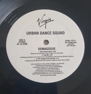 Urban Dance Squad Demagogue 12" Vinyl 1995 PROMO Electronic Rock Spro 12711 NM - Picture 1 of 4