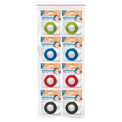 Lifemed Pflasterverband, selbsthaftender Verband, 4 Farben 8 Rollen, 4m x 2,5cm, - Bild 1 von 4