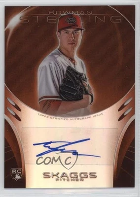 2013 Bowman Sterling Rookie Orange Refractor /75 Tyler Skaggs #BSAR-TS Auto RC - Image 1 of 2