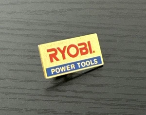 Vintage Ryobi Elektrowerkzeuge rot blau Logo Emaille Heimwerker Revers oder Hutnadel - Bild 1 von 5