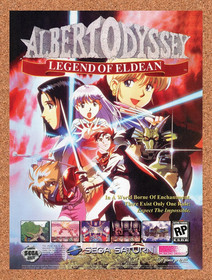 1997 Albert Odyssey Legend Of Eldean Saturn Original Advertisement / Promo v1