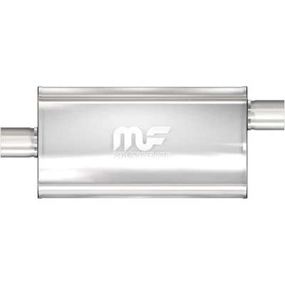 MagnaFlow 12589 5x11 Inch Oval Center/Offset Stainless Muffler - Image 1 of 4