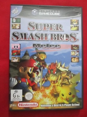 Super Smash Bros Melee Nintendo GameCube 2002 Game PAL - NOT FOR USA - Image 1 of 4