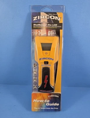 ZIRCON Stud Sensor Pro LCD Stud/Edge Finder Guide, Wood/Metal, Wire Warning NEW - Image 1 of 4