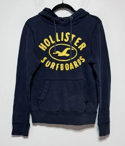 Hollister Y2K Surfcore Hoodie Sweatshirt Womens Size M Retro Logo Coastal Prep - Picture 1 of 6