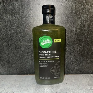 Jabón corporal limpio y exfoliante Irish Spring Signature para hombre 15 fl oz - Imagen 1 de 1