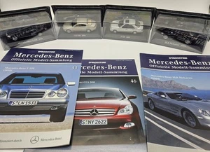 4× De Agostini Mercedes Benz Collection E320 / CLS 500 / S 500 / SLR  1:43 Top✅ - Bild 1 von 8