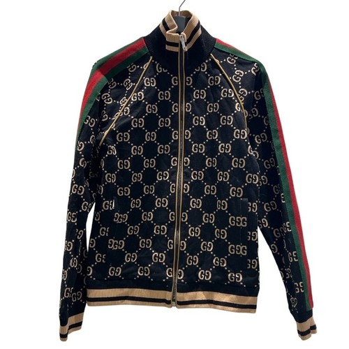 Gucci GG Jacquard Track Jacket 695955 Nero Cotone Altri Top Uomo S