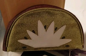 Bite Size Fun KIWI Fruit Pouch Glittery Zipper Purse - Picture 1 of 1