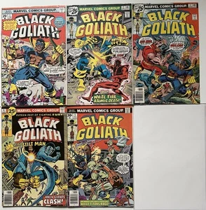 BLACK GOLIATH #1 2 3 4 5 complete run 1976 Solid mid-grade condition - Picture 1 of 5