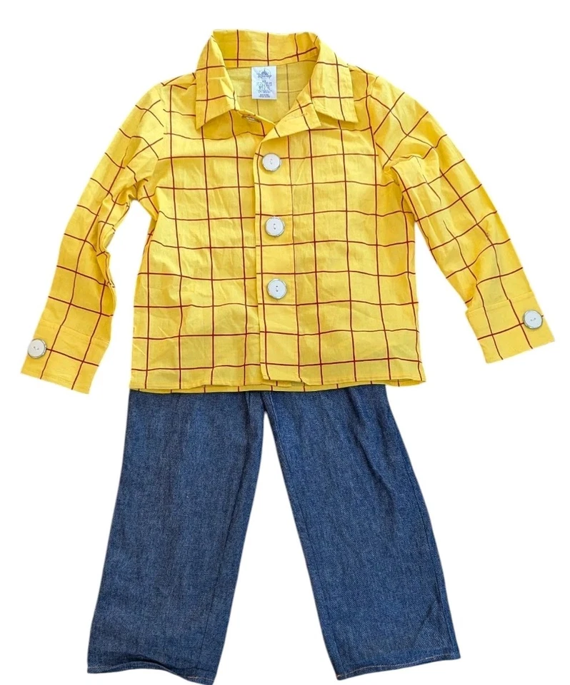 Toy Story Sheriff Woody Costume Boys 5 6 Shirt Jeans Pants Disney Store Cowboy - Image 1 of 4