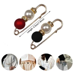 Clothing Dresses Sweater Shawl Pins Pearl Brooch Pins Brooch Safety Pins - Picture 1 of 9