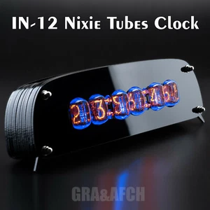 Orologio IN-12 Arduino Shield Nixie Tubes in elegante custodia acrilica nera [GRA&AFCH] - Foto 1 di 6