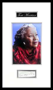 Toni Morrison Signaturschnitt aus Buch - Museum gerahmt sofort lieferbar - Bild 1 von 3