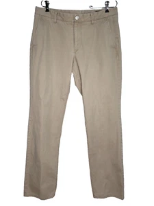 Bonobos Chinos 33x32 Slim Straight Beige Pants Cotton 35x32 Actual - Picture 1 of 7