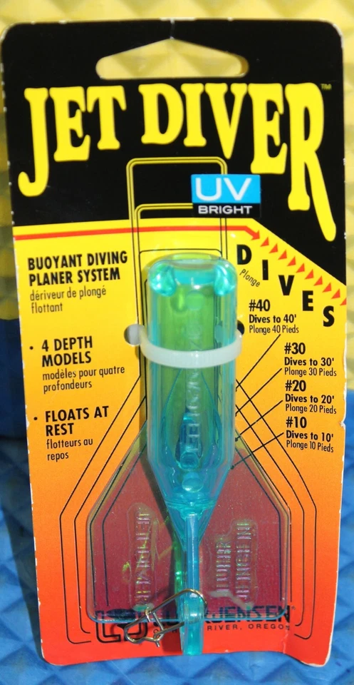 Luhr Jensen 5540-020-1507 20' Jet Diver Fish Candy Blue Uv Moonjelly