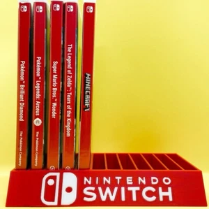 Nintendo Switch Organizador de Juegos Almacenamiento Ajuste 12 Juegos Rojo y Blanco - Imagen 1 de 10