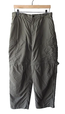 Pantalones de nailon convertibles convertibles con cremallera gris verde talla 30L REI para hombre Foto 1 de 4