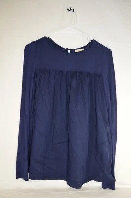 Camisa túnica Erin Fetherston azul manga larga azul XS T43 Foto 1 de 3