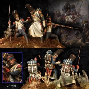 1/24 Resin Figur Modellbausatz Militärszene 1815 The Last Stand Waterloo Statue - Bild 1 von 4