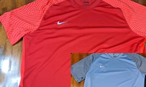 nike me dri fit slim xl soccer shirt kit jersey vented running BLUE RED MESH - Picture 1 of 23