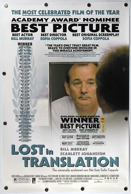 Lost in Translation 2003 doppelseitiges Original Filmplakat 27"x40" - Bild 1 von 4